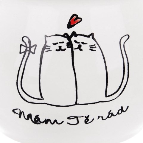 Kubek ceramiczny z uchem koty kotki do picia kawy herbaty 300 ml Kubek ceramiczny z uchem koty kotki do picia kawy herbaty 300 ml