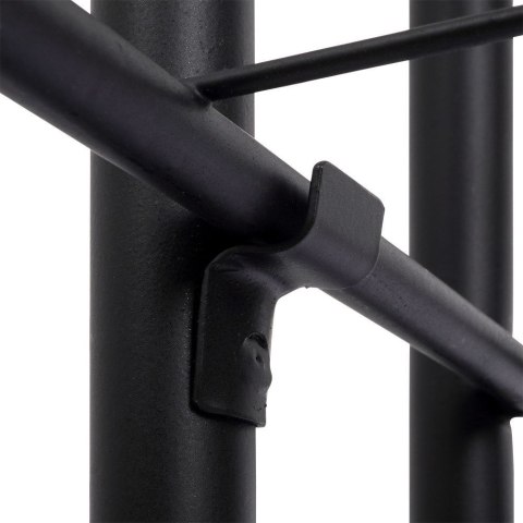 Kwietnik 4-poziomowy na doniczki metalowy czarny 92 cm Kwietnik 4-poziomowy na doniczki metalowy czarny 92 cm