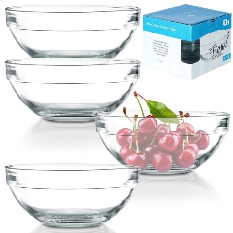 Miseczki szklane 12 cm, 275 ml 4 szt. Miseczki szklane 12 cm, 275 ml 4 szt.