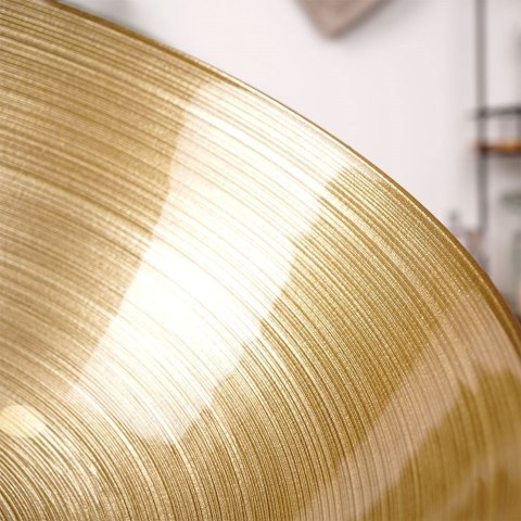 Miska salaterka szklana do sałatek złota okrągła 15 cm 600 ml