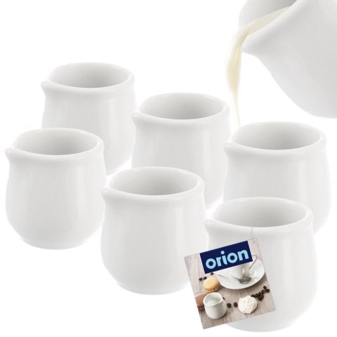 Mlecznik porcelanowy biały MONA 5x4,5 cm, 40 ml 6 szt. Mlecznik porcelanowy biały MONA 5x4,5 cm, 40 ml 6 szt.