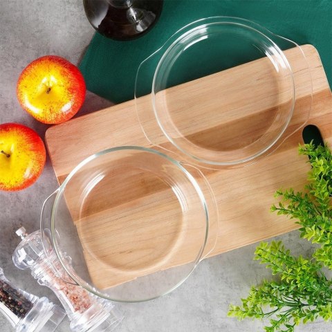 Naczynie żaroodporne z pokrywką szklane 1 l+270 ml Naczynie żaroodporne z pokrywką szklane 1 l+270 ml