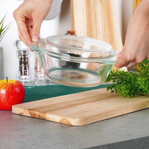 Naczynie żaroodporne z pokrywką szklane 1 l+270 ml Naczynie żaroodporne z pokrywką szklane 1 l+270 ml