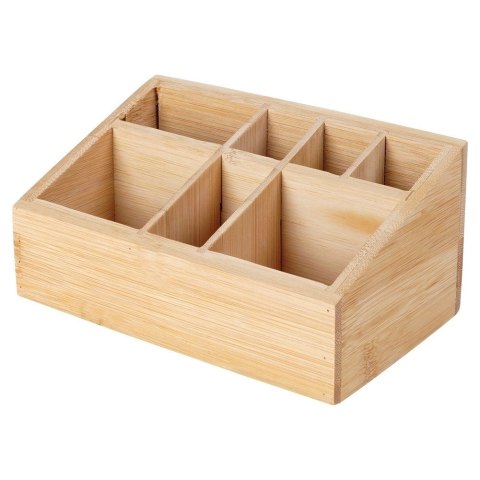 Organizer na kosmetyki do makijażu bambusowy 17x10x8 cm Organizer na kosmetyki do makijażu bambusowy 17x10x8 cm