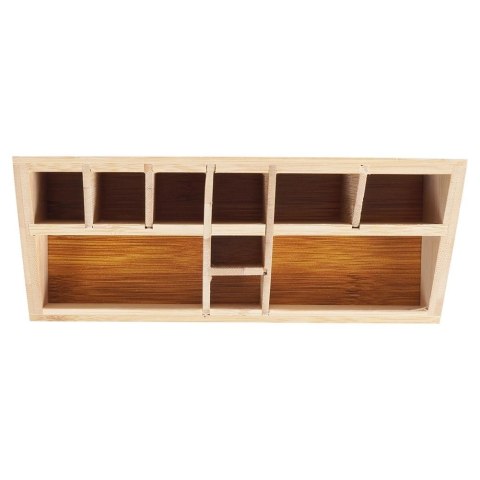 Organizer na kosmetyki do makijażu bambusowy 23x9x8,5 cm Organizer na kosmetyki do makijażu bambusowy 23x9x8,5 cm