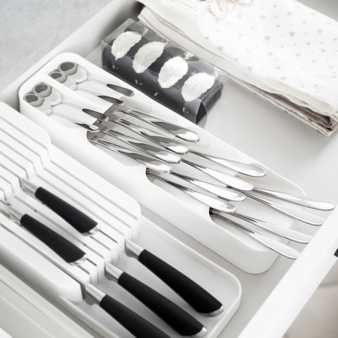 Organizer wkład do szuflady na sztućce biały 39x11,5x5,5 cm