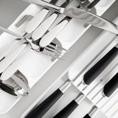 Organizer wkład do szuflady na sztućce biały 39x11,5x5,5 cm