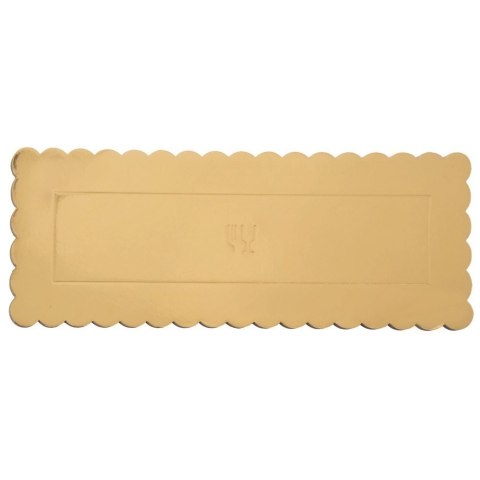 Podkład pod tort, ciasto złoty prostokątny 33x12 cm Podkład pod tort, ciasto złoty prostokątny 33x12 cm