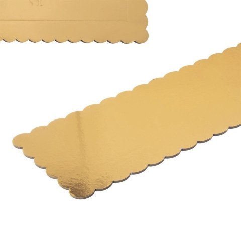 Podkład pod tort, ciasto złoty prostokątny 33x12 cm Podkład pod tort, ciasto złoty prostokątny 33x12 cm