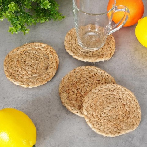 Podstawki pod kubek naturalne 10 cm 4 szt.