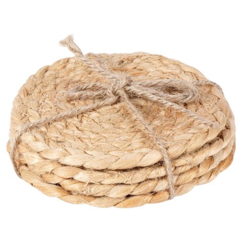 Podstawki pod kubek naturalne 10 cm 4 szt.