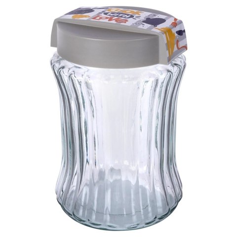 Pojemnik na produkty sypkie szklany 1,3 l Pojemnik na produkty sypkie szklany 1,3 l