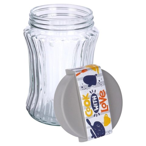 Pojemnik na produkty sypkie szklany 1,3 l Pojemnik na produkty sypkie szklany 1,3 l