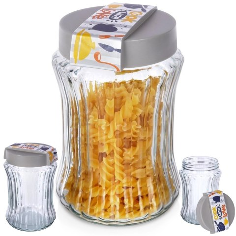 Pojemnik na produkty sypkie szklany 1,3 l Pojemnik na produkty sypkie szklany 1,3 l
