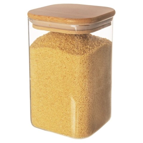 Pojemnik na produkty sypkie szklany z pokrywką i uszczelką 1,1 l Pojemnik na produkty sypkie szklany z pokrywką i uszczelką 1,1 l