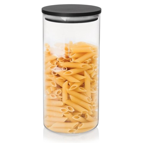 Pojemnik na produkty sypkie szklany z pokrywką i uszczelką 980 ml Pojemnik na produkty sypkie szklany z pokrywką i uszczelką 980 ml