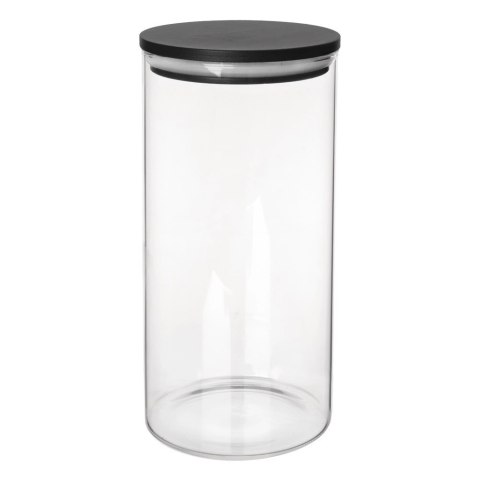 Pojemnik na produkty sypkie szklany z pokrywką i uszczelką 980 ml Pojemnik na produkty sypkie szklany z pokrywką i uszczelką 980 ml