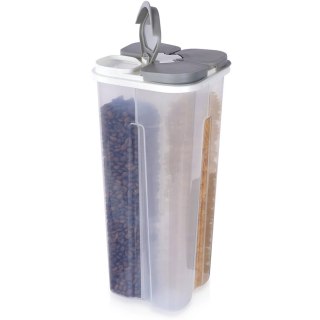 Pojemnik na produkty sypkie z dozownikiem dzielony 3 l