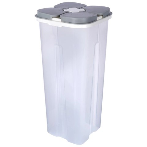 Pojemnik na produkty sypkie z dozownikiem dzielony 3 l Pojemnik na produkty sypkie z dozownikiem dzielony 3 l