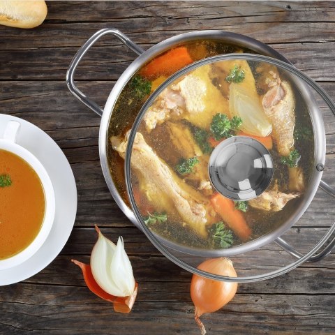 Pokrywka szklana do garnka patelni 24 cm