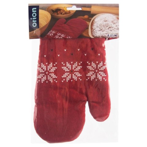 Rękawica kuchenna bawełniana czerwona z magnesem 30,5 cm Rękawica kuchenna bawełniana czerwona z magnesem 30,5 cm