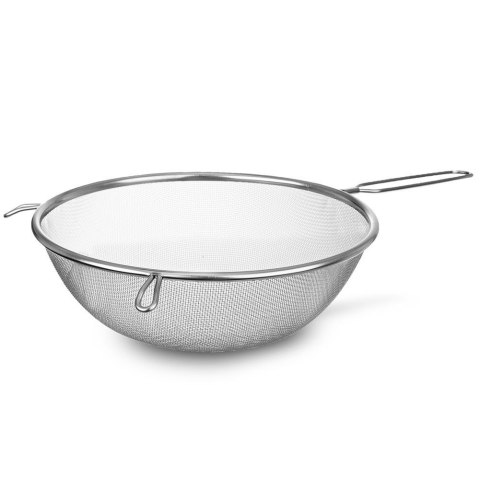 Sitko kuchenne stalowe z rączką okrągłe cedzak durszlak przesiewacz 25 cm