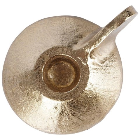 Świecznik aluminiowy złoty 9x7,5x4 cm Świecznik aluminiowy złoty 9x7,5x4 cm