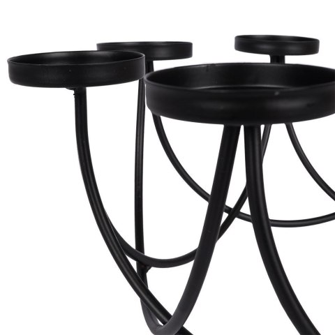 Świecznik na 8 tealight podstawka pod świeczkę metalowy czarny matowy loft 8 sztuk Świecznik na 8 tealight podstawka pod świeczkę metalowy czarny matowy loft 8 sztuk