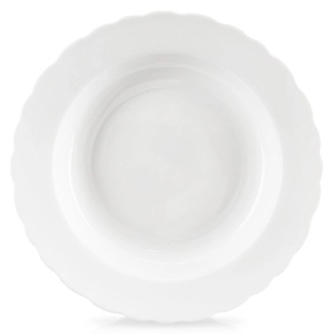 Talerz obiadowy głęboki porcelanowy MONA 24 cm, 350 ml Talerz obiadowy głęboki porcelanowy MONA 24 cm, 350 ml