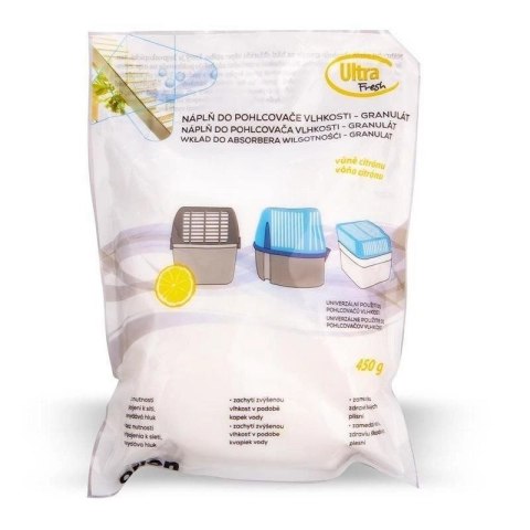 Wkład do pochłaniacza wilgoci cytrynowy granulki ULTRA FRESH 450g Wkład do pochłaniacza wilgoci cytrynowy granulki ULTRA FRESH 450g